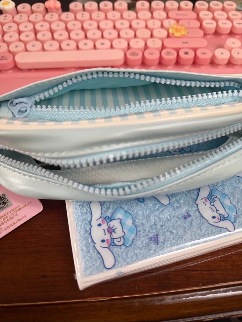 Cinnamoroll Blue & Cream Pencil Accessory Pouch